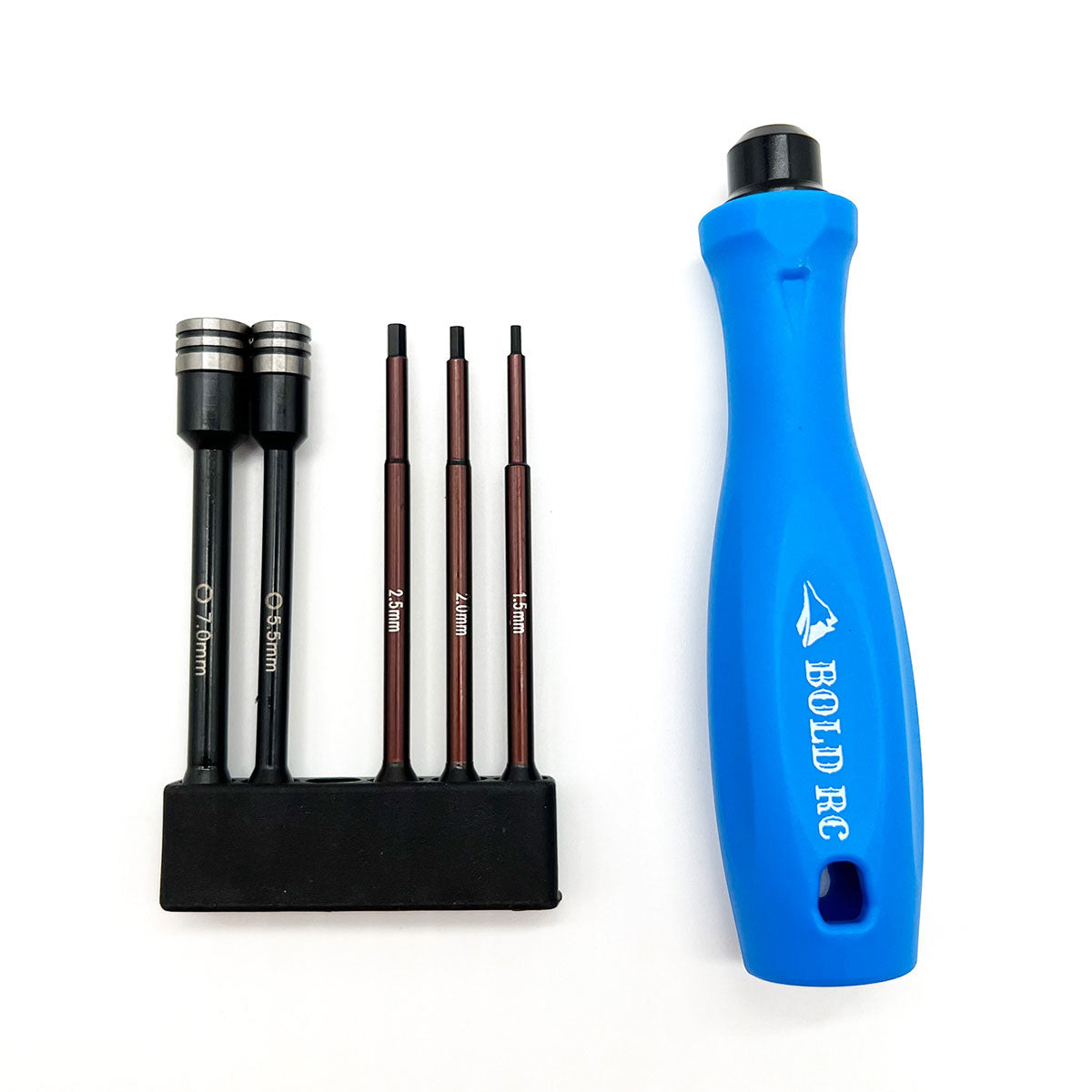 1/10th Tool Set, 1/4" Quick Drive Hex & Nut Driver 5 Piece Set w/Handle