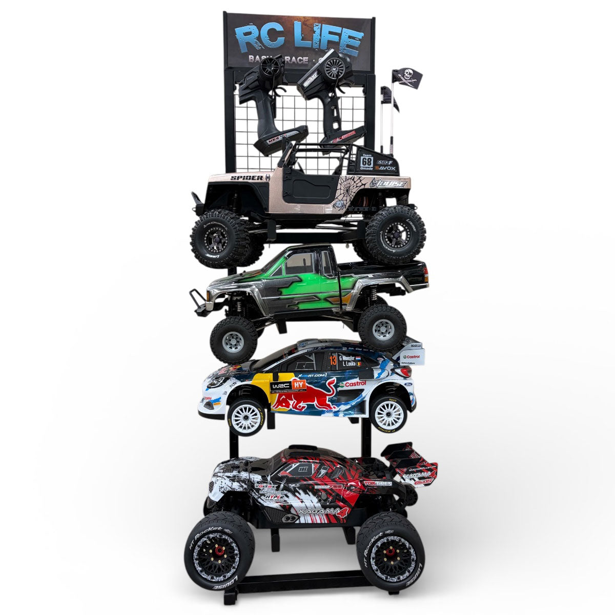 2500 - 1/10 RC Car and Truck 4 Tier Pit/Display Stand