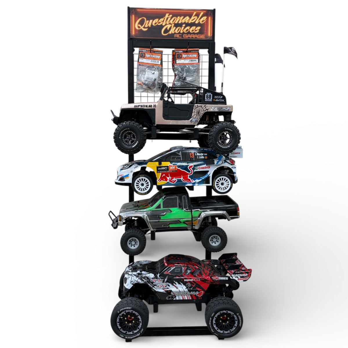 2500 - 1/10 RC Car and Truck 4 Tier Pit/Display Stand