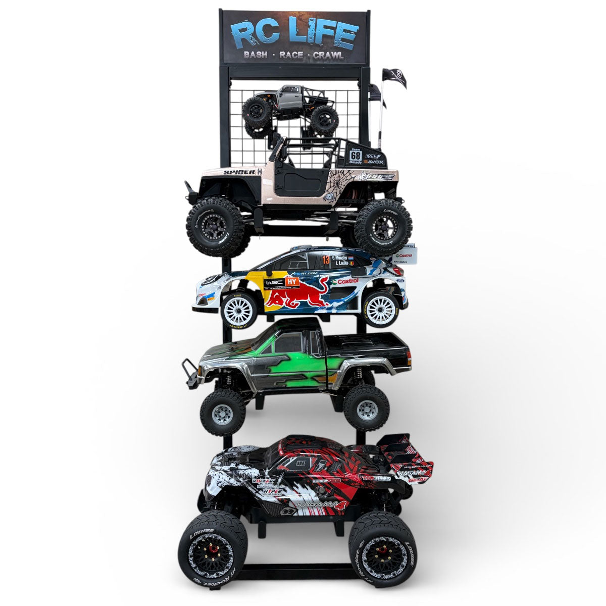 2500 - 1/10 RC Car and Truck 4 Tier Pit/Display Stand